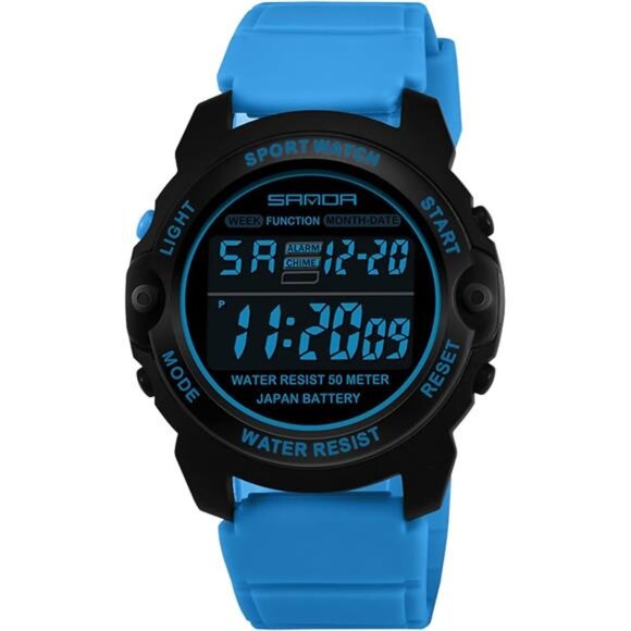 Blue Watches for Women Digital Small Simple Female Wrist Watch